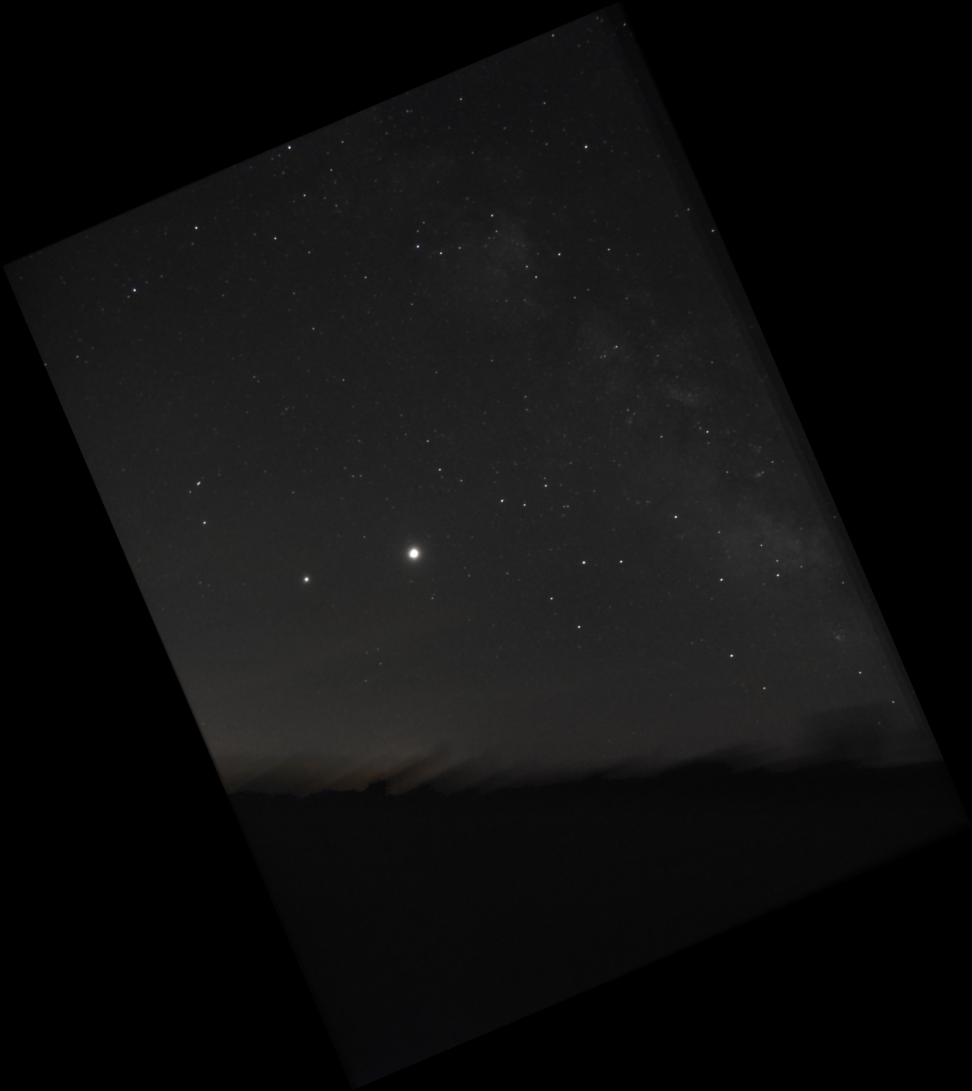 Saturne et Jupiter le 12 juillet 2020